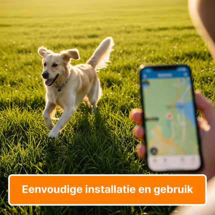 Smart Tag Bluetooth/GPS Hondentracker – Volg je Huisdier met Tracer Maps en Zoek Mijn App iOS/iPhone – Zwart - VCTparts.nl