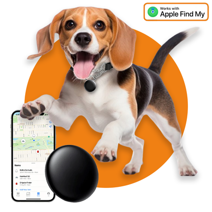 Smart Tag Bluetooth/GPS Hondentracker – Volg je Huisdier met Tracer Maps en Zoek Mijn App iOS/iPhone – Zwart - VCTparts.nl
