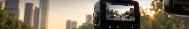 Dashcams banner - dashcam gemonteerd achter de voorruit gericht op de weg | VCTparts