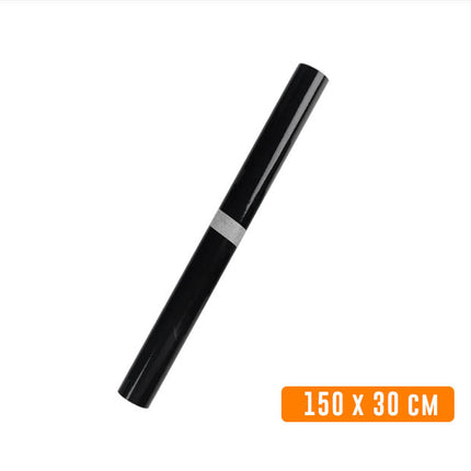 Zwart Glanzend Vinyl Wrap Folie 150×30 cm – Zelfklevende Car Film Sticker voor Spiegels Carrosserie en Onderdelen - VCTparts.nl