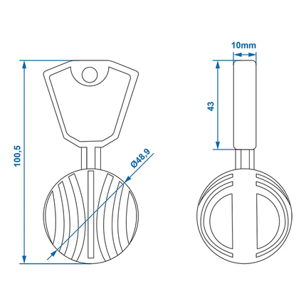 VCTparts Aanhanger Anti Diefstal Bal Koppelingsslot [Aanhangerslot - Disselslot] PAT Europe 7
