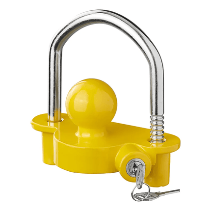 VCTparts Aanhanger Koppelingsslot met Beugel en Cilinderslot [Aanhangerslot - Disselslot - RVS] VCTparts 1