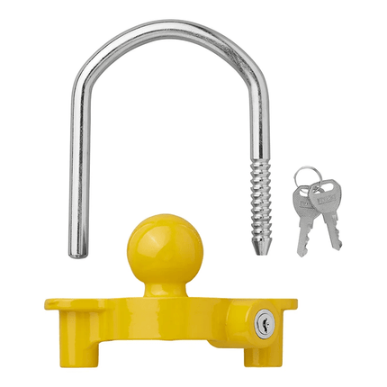 VCTparts Aanhanger Koppelingsslot met Beugel en Cilinderslot [Aanhangerslot - Disselslot - RVS] VCTparts 3