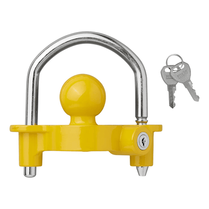 VCTparts Aanhanger Koppelingsslot met Beugel en Cilinderslot [Aanhangerslot - Disselslot - RVS] VCTparts 4