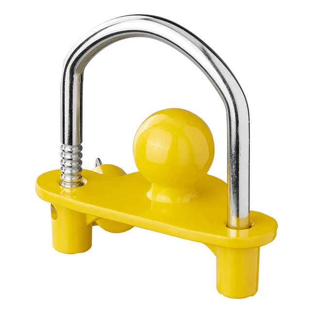 Aanhanger Koppelingsslot met Beugel en Cilinderslot [Aanhangerslot - Disselslot - RVS] - VCTparts.nl