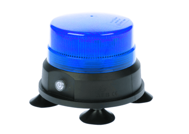 AEB Draadloze LED Zwaailamp Blauw – Magnetisch Accu Gevoerd Draadloos voor Hulpdiensten - VCTparts.nl