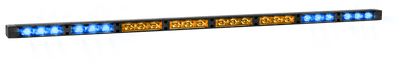 LED-Richtungslichtbalken-8-Module V1 Amber/Blau 12-24V Verkehrsanwalt mit Montagematerial