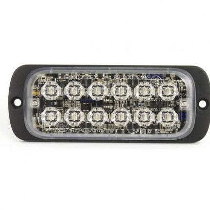 AEB LED Flitser 12 LEDs Blauw 12 - 24V ECE R65 Klasse 2 Opbouw Bevestiging - VCTparts.nl