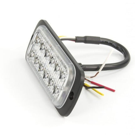 AEB LED Flitser 12 LEDs Blauw 12 - 24V ECE R65 Klasse 2 Opbouw Bevestiging - VCTparts.nl