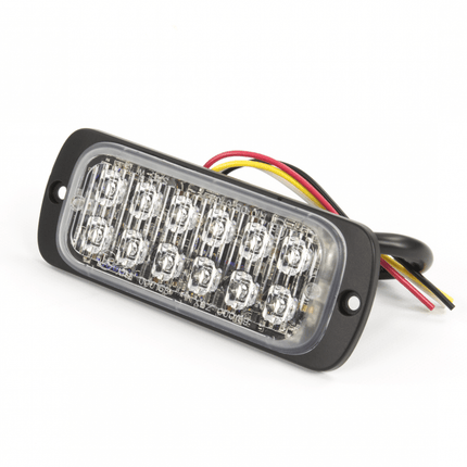 AEB LED Flitser 12 LEDs Oranje 12 - 24V ECE R65 Klasse 2 Opbouw Bevestiging - VCTparts.nl