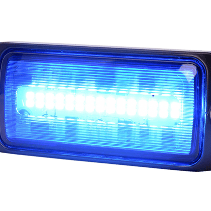 AEB LED Flitser 30 LEDs Blauw 12 - 24V ECE R65 Klasse 1 Opbouw Bevestiging - VCTparts.nl