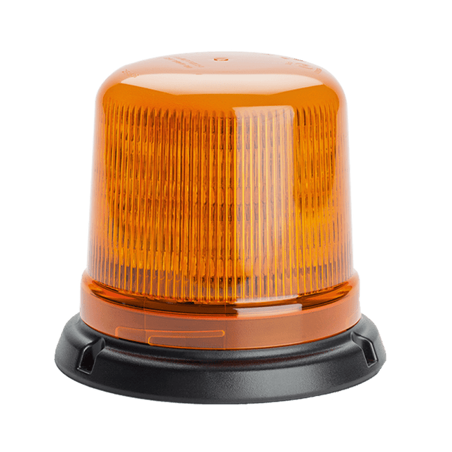 AEB LED Flitslicht Oranje 3 - Puntsbevestiging 12V 24V Zwaailamp R65 R10 IP65 - VCTparts.nl