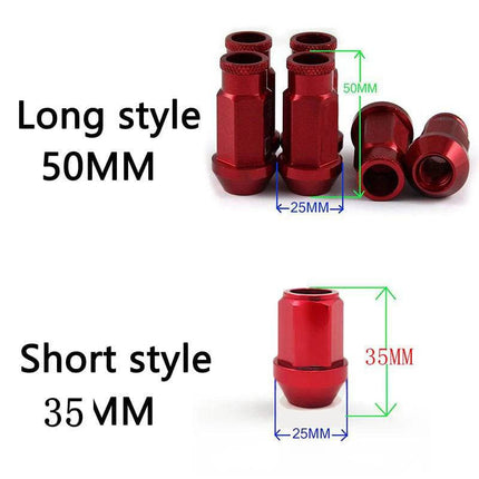 VCTparts Aluminium Moeren (set 20 stuks) - M12x1.5 Schroefdraad 30mm Grijs [Lug Nuts Legering JDM Autorace] NORGOS 4