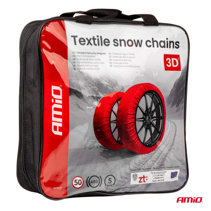 AMiO AMIO 3D XL Textiele Sneeuwkettingen voor Autobanden – EN16662 - 1 ÖNORM V5121 – Veilig Rijden op Sneeuw en IJs AMiO 6