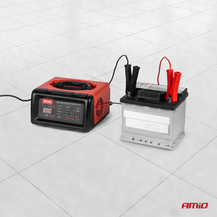 AMiO Acculader 20A 6V 12V met 100A Startfunctie - Voor AGM GEL MF en WET Accu’s Professioneel Gebruik - VCTparts.nl