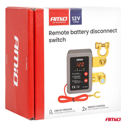 AMiO AMiO Afstandsbediening Accu Schakelaar Onderbreker 12V 240A – Remote Battery Disconnect Switch Auto Camper Boot Anti Diefstal op Batterij BATT AMiO 6