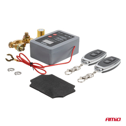 AMiO AMiO Afstandsbediening Accu Schakelaar Onderbreker 12V 240A – Remote Battery Disconnect Switch Auto Camper Boot Anti Diefstal op Batterij BATT AMiO 2