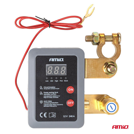 AMiO AMiO Afstandsbediening Accu Schakelaar Onderbreker 12V 240A – Remote Battery Disconnect Switch Auto Camper Boot Anti Diefstal op Batterij BATT AMiO 4