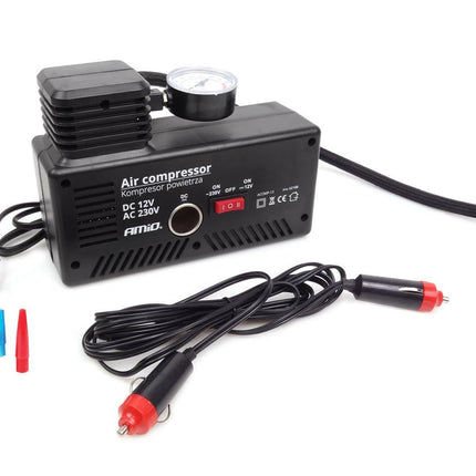 AMiO AMiO Autocompressor 12V/230V Acomp-13 - Bandenpomp voor Auto en Thuis AMiO 1