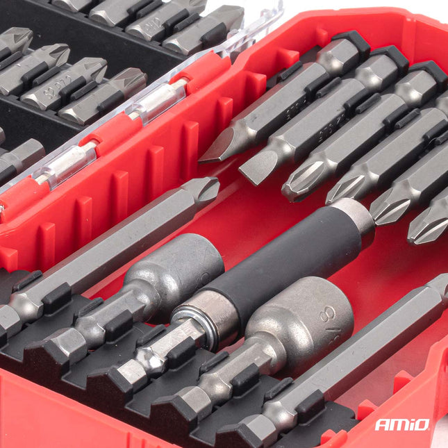 AMiO AMiO Bitset 45-delig S2 Staal - Universele Bit Set PH PZ Torx Hex voor Schroefmachine en Boormachine in Koffer AMiO 2