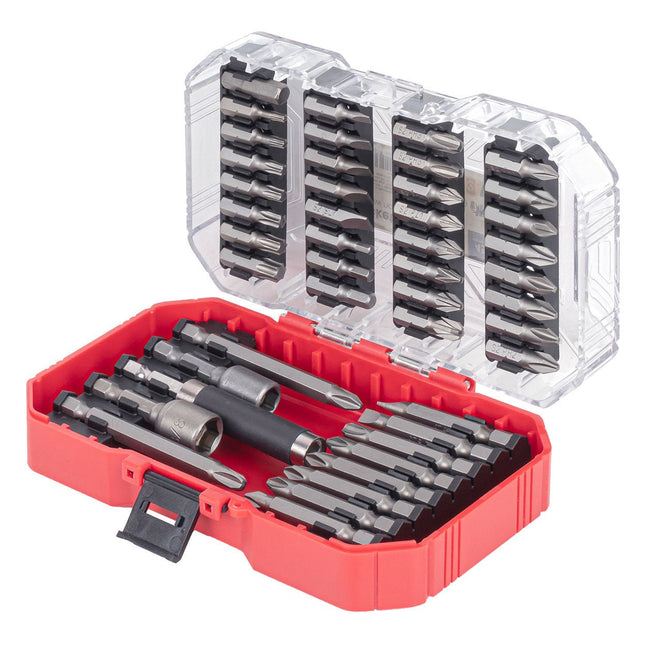 AMiO AMiO Bitset 45-delig S2 Staal - Universele Bit Set PH PZ Torx Hex voor Schroefmachine en Boormachine in Koffer AMiO 1