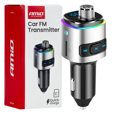 Joyroom Bluetooth Music FM Transmitter Pro Handfree Call mit Bassbooster USB-C & 2X USB-A Ladegerät Schwarz