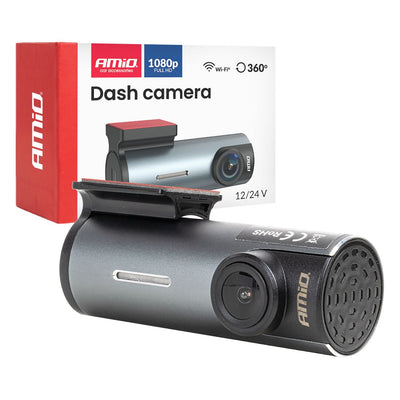 AMiO Dashcam 1K WLAN – Full HD 1080P Auto Camera WiFi – 128GB Ondersteuning – Nachtmodus Loop Recording USB C Dash Camera