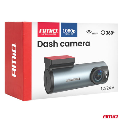 AMiO AMiO Dashcam 1K WLAN – Full HD 1080P Auto Camera WiFi – 128GB Ondersteuning – Nachtmodus Loop Recording USB C Dash Camera AMiO 6