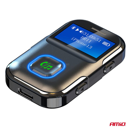 AMiO AMiO Draadloze Mini LCD Audio Bluetooth Receiver TX/RX Ontvanger – 3.5mm AUX Jack Muziekstreaming Handsfree AMiO 7