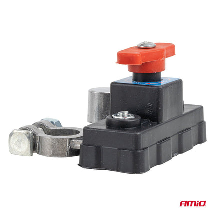 AMiO AMiO Hoofd Stroomschakelaar 12V - 24V 250A – Battery Disconnect Switch Accu Schakelaar Onderbreker Anti Diefstal Universeel Auto Camper Vrachtwagen AMiO 4