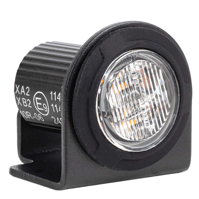 AMiO LED-Warnleuchte Aufbau R65 12V 24V 12W Orange - Kompakte runde Signalleuchte für Nutzfahrzeuge und Anhänger