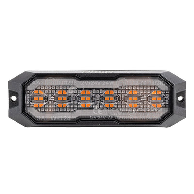 AMiO LED Warnleuchte R65 R148 12V 24V 24W Orange - Multifunktionale Signalleuchte Positions- und Markierungsbeleuchtung für Nutzfahrzeuge und Maschinen