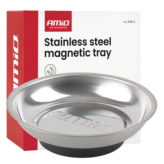 AMiO AMiO Magnetische Onderdelenbak RVS 110mm Kleine Magneetschaal voor Schroeven en Bouten AMiO 1
