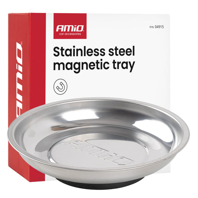 AMiO AMiO Magnetische Onderdelenbak RVS 150mm Grote Magneetschaal voor Schroeven en Bouten AMiO 1