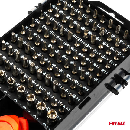 AMiO AMiO Precisie Schroevendraaierset 115-delig - Complete Reparatieset met Bits Pincet en Accessoires in Koffer AMiO 3
