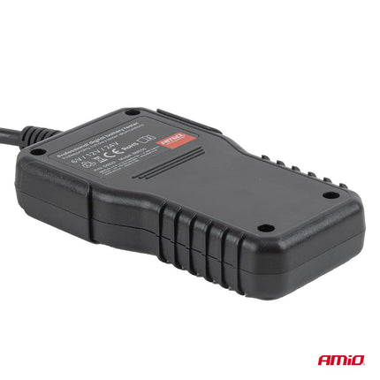 AMiO AMiO Professionele Digitale Accu Tester 2-220Ah 6V/12V/24V voor Auto, Motor en Vrachtwagen - Batterijtester Werkplaats AMiO 9