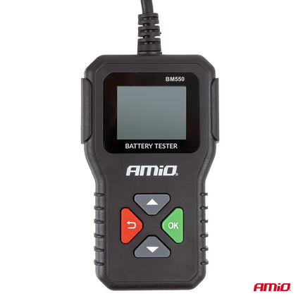AMiO AMiO Professionele Digitale Accu Tester 2-220Ah 6V/12V/24V voor Auto, Motor en Vrachtwagen - Batterijtester Werkplaats AMiO 6