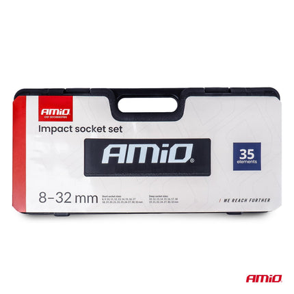 AMiO AMiO Slagdopset 35-delig 8-32mm - Complete Krachtdoppenset in Koffer AMiO 6