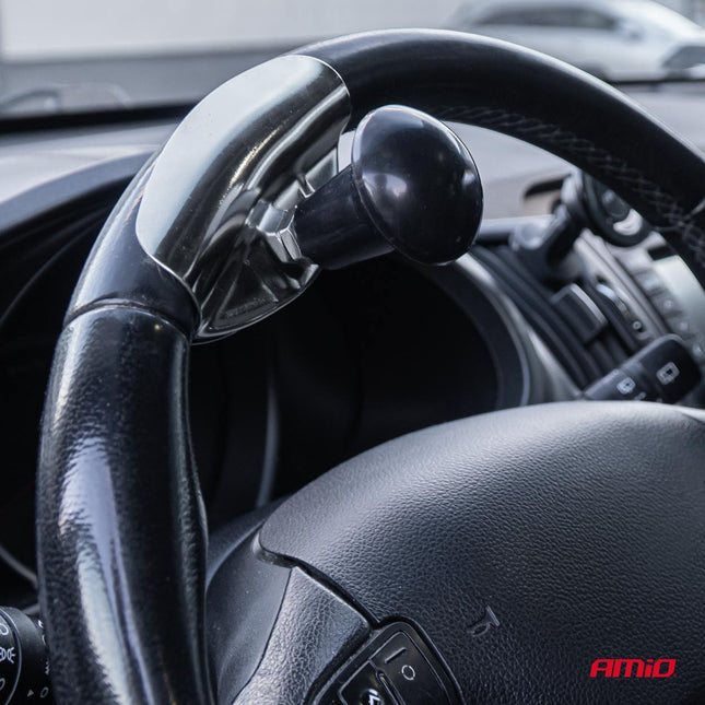 AMiO AMiO Stuurknop Zilver - Draaiknop Stuurhulp voor Auto en Bestelwagen - Eenhandig Sturen AMiO 2