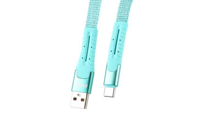 AMiO AMiO USB naar USB C Krulsnoer 1.2m – UC - 14 Witte Spiraalkabel Wit Oplaadkabel Auto Compact en Flexibel AMiO 2