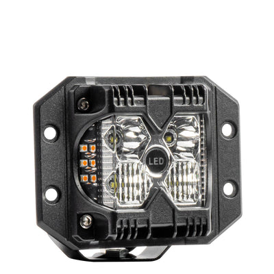 AMiO Werklamp 60W – 6000Lm 6500K Wit Oranje – Spot LED 9-36V IP67 Multifunctioneel AWL66
