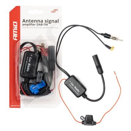 AMiO Antenne Signaalversterker 12V DAB/FM voor Autoradio - Sterker en Stabieler Signaal AMiO 1