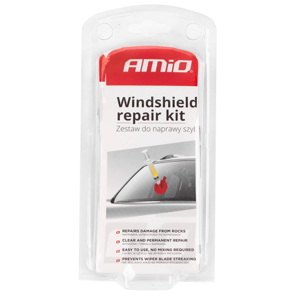AMiO AMiO Auto Voorruit Glas Ster of Barst Reparatie Kit met Vloeistof AMiO 2