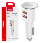 AMiO AMiO Autolader Telefoon 2x USB - A 3.4A 12/24V Wit AMiO 6