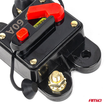AMiO Automatische Zekering / Circuit Breaker 12-48V 60A - Resetbare Auto Zekering AMiO 3