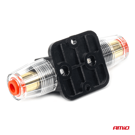 AMiO Automatische Zekering Circuit Breaker 12 - 48V 60A - Resetbare Zekering voor Auto Motor Stereo en Audio - VCTparts.nl