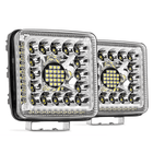 AMiO AWL13 Werklamp Verstraler Spot Vierkant 77LED 9 - 36v 6000K Wit 2 stuks (set) - VCTparts.nl