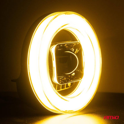 AMiO AWL58 LED Werkverlichting 45W 6500K 8000lm 9 - 36V - Robuuste Verlichting Rond - VCTparts.nl