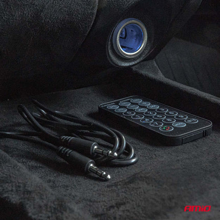 AMiO Car FM Transmitter with Remote 2×USB - A 12V 24V – Bluetooth, Hands - Free Bellen en Multifunctioneel AMiO 5