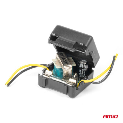 AMIO Car Power Signaal Filter 12V met Glaszekering - Anti Interferentie Auto Radio Stroomfilter - VCTparts.nl